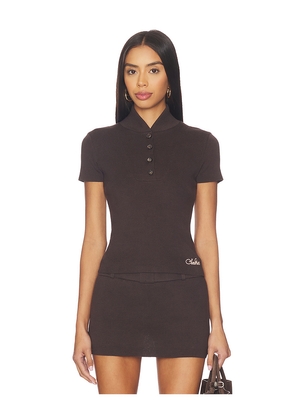 SIEDRES Mollie Top in Chocolate. Size S. Also in XS, M.