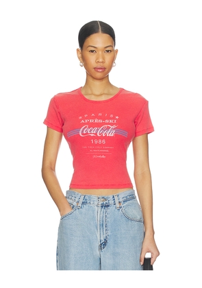 The Laundry Room Apres Ski Coca Cola Baby Tee in Red. Size M. Also in S, XS, L, XL.