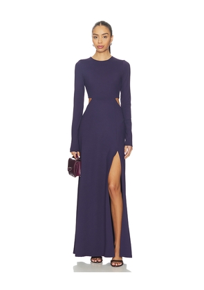 Susana Monaco Crew Side Slit Occasion Dress in Navy. Size M. Also in XS, S, XL.