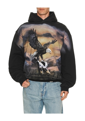 REPRESENT Chrome Flight Hoodie in Black. Size M. Also in L, S, XL/1X.