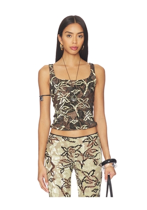 SIEDRES Cali Top in Brown. Size S. Also in M, XXS.