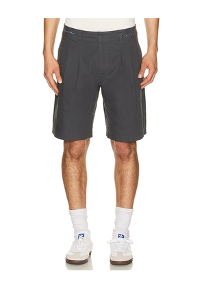 Rhythm Pleated Short in Blue. Size 32. Also in 30, 33, 34, 36.