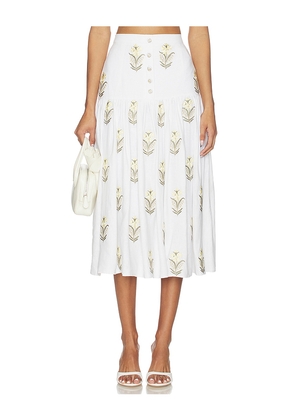 Rosewater House Gilda Skirt in White. Size S. Also in L.