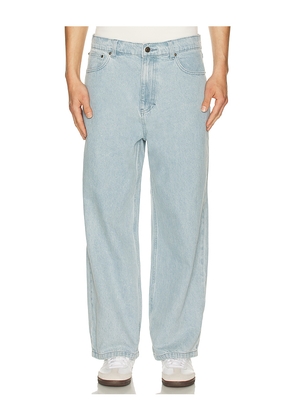 Rhythm Relaxed Denim Pant in Blue. Size 32. Also in 33, 34, 36.