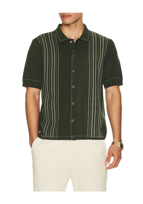 Percival Accolades Knitted Shirt in Green. Size M. Also in L, S, XL/1X.