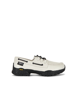 Sperry x Pleasures 3-eye Vibram Hiker Loafer in White. Size 11. Also in 7, 7.5, 8, 8.5, 9, 9.5, 10, 11.5, 12.