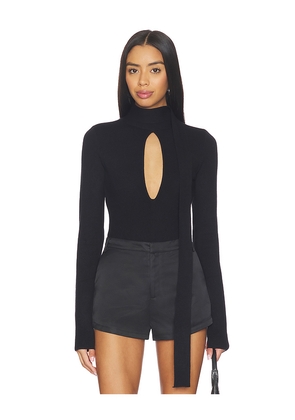 superdown Gracen Scarf Sweater in Black. Size M. Also in XS, S, L.