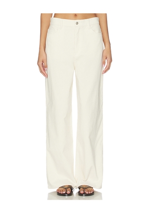 Rue Sophie Roy Cord Pant in Cream. Size L. Also in S, XS, M.