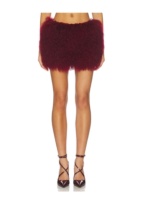 Susanna Chow Carrie Skirt in Burgundy. Size S. Also in L.