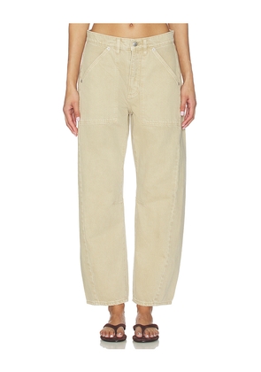 ROLLA'S Arc Barrel Jeans in Beige. Size 25. Also in 27, 28, 29, 30, 31, 32, 33.