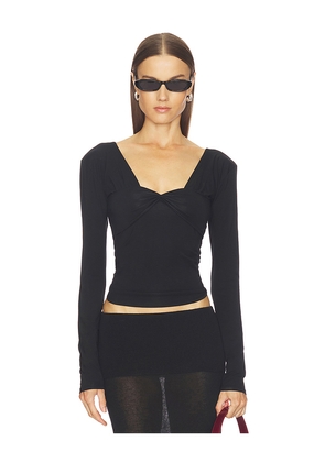 The Line by K Rian Top in Black. Size M. Also in L, S, XS.