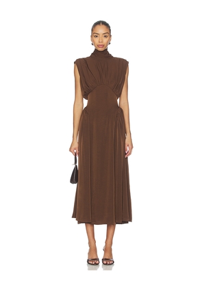 The Bekk Eliana Dress in Brown. Size M. Also in S, XS, L.