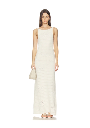 ROAME. Isadora Maxi Dress in Neutral. Size M. Also in XS, S, L, XL.