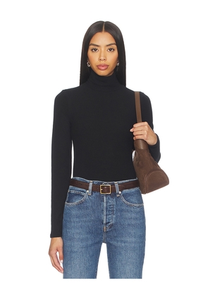 perfectwhitetee Dana Sweater Jersey Turtleneck in Black. Size L. Also in M.
