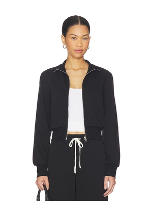 perfectwhitetee Milana Travel Track Jacket in Black. Size M. Also in XS, S, L.