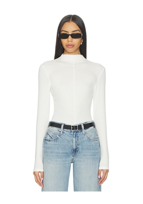 PISTOLA Dara Long Sleeve Funnel Neck Top in White. Size S. Also in XS, L, XL.