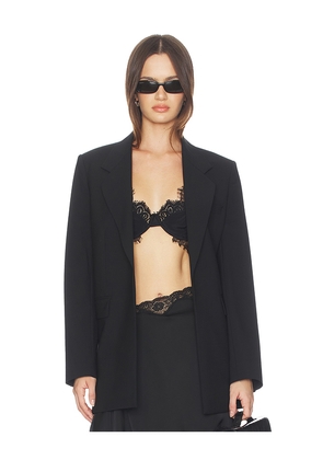 Theory Relaxed Slash Blazer in Black. Size 0. Also in 00.
