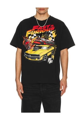 REASON Fast & Furious Tee in Black. Size M. Also in S, L, XL/1X.