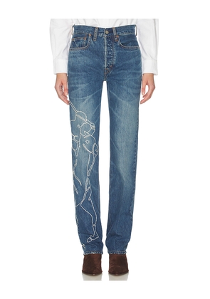 Polo Ralph Lauren Rigid Denim Straight Leg in Blue. Size 25. Also in 24, 26, 27, 28, 29, 30, 31.