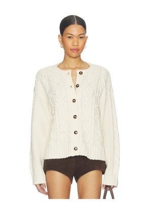 Tularosa Clarra Cardigan in Cream. Size M. Also in XS, S, L.