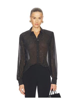 Ronny Kobo Lune Blouse in Black. Size S. Also in XS, M.