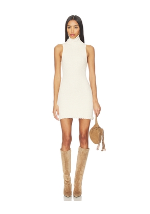 Tularosa Emi Knit Mini Dress in Cream. Size M. Also in XS, XXS, S, L, XL.