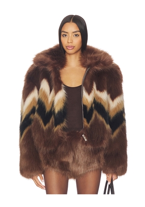 retrofete Ismay Bomber in Brown. Size M. Also in L.