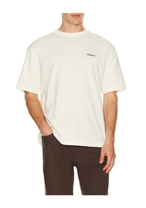 Palmes Stitch Tee in White. Size M. Also in S, L.
