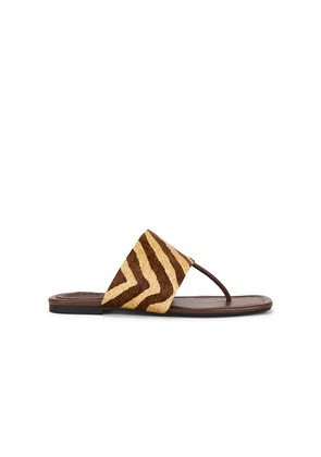 Schutz Martha Flat in Brown. Size 6. Also in 10, 6.5, 7, 7.5, 8, 8.5, 9, 9.5.