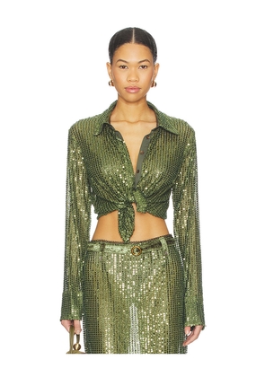 SIEDRES Sezanne Top in Green. Size S. Also in M, XXS.