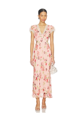 RIXO Clarice Dress in Rose. Size M. Also in L, XS.