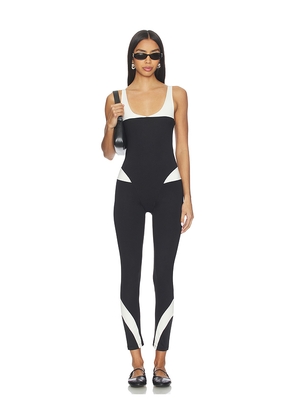 Port de Bras Gigi Unitard in Black,White. Size M. Also in S, L.