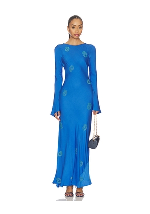 The Wolf Gang Zephora Maxi Dress in Blue. Size S. Also in L.