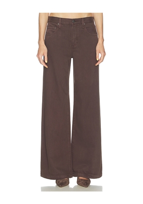PISTOLA Jadyn Low Slung Palazzo Jeans in Chocolate. Size 24. Also in 23, 25, 26, 27, 28, 29, 31.