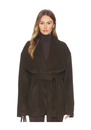 SNDYS Tiarne Wool Jacket in Chocolate. Size M. Also in S.