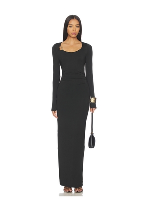 SNDYS Ashley Scoop Neck Maxi Dress in Black. Size S. Also in XXS, XS, M, L, XL.