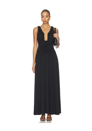 Susana Monaco Low Waist Wire Maxi Dress in Black. Size M. Also in XS, S, L, XL.