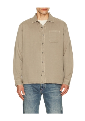 Rails Owens Long Sleeve Shirt in Taupe. Size M. Also in L, XL/1X.
