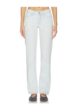 RE/DONE The Snatch Back Straight Jean in Blue. Size 23. Also in 24, 25, 26, 27, 28, 30, 31, 32.