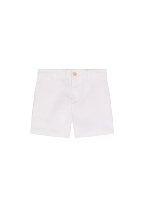 Polo Ralph Lauren Straight Fit Stretch Chino Short in White. Size 3. Also in 6.