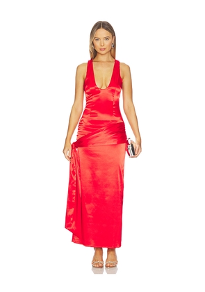 superdown Dempsey Maxi Dress in Red. Size M. Also in XXS, XS, S, L, XL.