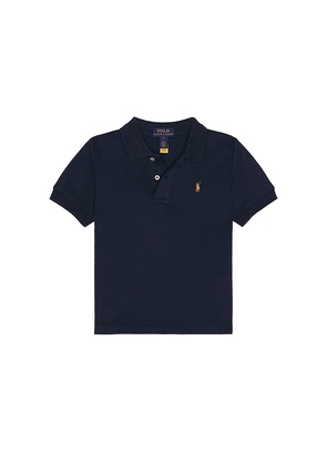 Polo Ralph Lauren Short Sleeve Cotton Interlock Knit Polo in Navy. Size 3. Also in 4.