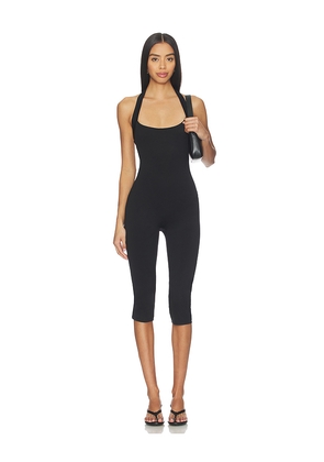 superdown Niomie Capri Jumpsuit in Black. Size M. Also in S, XL.