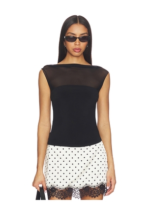 superdown Genesis Cap Sleeve Top in Black. Size M. Also in XXS, XS, S, L, XL.