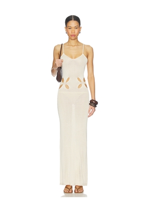 superdown Lailani Maxi Dress in Cream. Size L. Also in XS, S, M.
