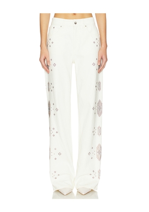 retrofete Marinda Jeans in White. Size 26. Also in 27, 28, 29, 30, 31, 32.