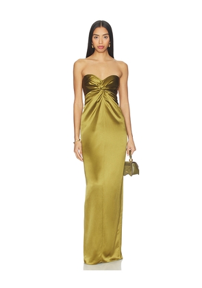 retrofete Olivine Dress in Olive. Size L. Also in XL.