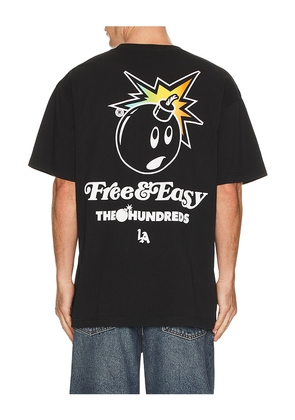 The Hundreds x Free & Easy Adam Bomb T-Shirt in Black. Size M. Also in S, L, XL/1X.