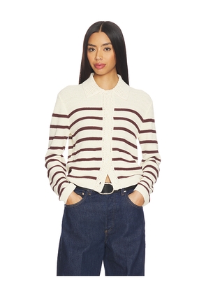 Rag & Bone Costi Cardigan in Cream,Brown. Size S. Also in XS, M.