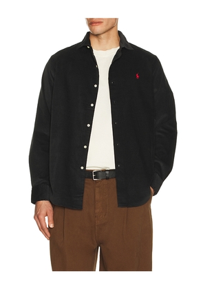 Polo Ralph Lauren Long Sleeve Corduroy Sport Shirt in Black. Size L. Also in S, M.